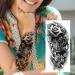 8 Sheets Realistic 3D Black Tribal Tiger Temporary Tattoos - Men/Women Pirate Lion Compass Clock Warrior Gladiator Fake Tattoo Stickers - Buy Online on GoSupps.com
