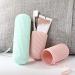 Yueser Travel Toothbrush Set - 2 Portable Toothbrushes Toothpaste Case & Storage Cup for Camping & Outdoors - Buy Online on GoSupps.com