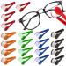 Zlongron Mini Eye Glasses Lens Cleaner Soft Brush Cleaning Tool Microfiber with Eye Glasses Cleaner Wipes Together 360 Degrees to The Lens Cleaning(20 Pieces)