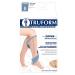 Truform Zipper Compression Stockings - 15-20 mmHg Knee High Medical Socks for Men & Women - Open Toe - Beige - Medium (1 Pair - Buy Online on GoSupps.com