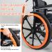 WhBeoy Wheelchair Push Rim Covers (20-24inch / 1pair) Rear Wheel Sports Wheelchair Cover Easy Installation Hand/Comfortable for Four Seasons 24/22inch A 24/22inch A - Buy Online on GoSupps.com