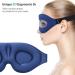 Ergonomic 3D Contoured Sleep Mask for Women and Men | Light Blocking, Super Soft Memory Foam Blindfold for Comfortable Sleeping | Adjustable and Perfect for Travel - Buy Online on GoSupps.com