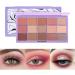Matte Eyeshadow Palette | Smudge-Proof Long-Lasting Eye Shades Makeup Supplies Satge Use for Home Working Shopping Gathering Dating Traveling 01# - Buy Online on GoSupps.com