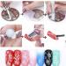 healthGUO Nail Art Stamping Plate Stamper Sponge Pen Halloween Pumpkin Bats Image Nail Polish Template Stamp Stencil Tools Kit 5 - Buy Online on GoSupps.com