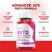 True Form Keto Gummies with ACV - Vegan Formula with Vitamin B12 and Beet Root Juice (60 Gummies) - Buy Online on GoSupps.com