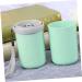 FRCOLOR Green Toothbrush Holder & Toothpaste Storage Cup Medium Travel Tumbler Organizer - Buy Online on GoSupps.com