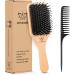 Boar Bristle Hair Brush for All Hair Types - Adds Shine, Smoothness - Paddle Hairbrush and Comb Set for Men, Women, Kids - Buy Online on GoSupps.com