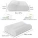 Memory Foam Contour Pillow - Neck Support Cervical Bed Pillow for Sleeping - Side Sleeper - Relieve Neck Pain - Washable Zippered Cover - White - 23.6Lx13.7Wx(3.5-4.3)H - Buy Online on GoSupps.com