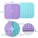 2 Pack Feeding Mat for Dogs & Cats | Slow Feeder & Non-Slip Design | Anxiety Relief & Training | Perfect for Yogurt & Peanut Butter | Blue & Purple - Buy Online on GoSupps.com