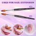 JOSLOVE 2PCS Size 16 Kolinsky Acrylic Nail Brushes | Acrylic Application | Pure Sable Hair | Wooden Handle - Buy Online on GoSupps.com