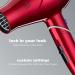 INFINITIPRO BY CONAIR Travel Hair Dryer 1875W Compact Foldable & Perfect for International Travel | Red 2 Piece Set - Buy Online on GoSupps.com