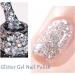 Glitter Gel Nail Polish - Silver Gel Nail Polish - Soak Off UV LED Sparkle Silver Glitter Gel Polish - Long-Lasting - Ideal for Home Use - Buy Online on GoSupps.com