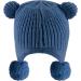KAKU NANU Toddler Winter Hat with Double Pom Pom | Fleece Lined Beanie for Baby Boys & Girls | 6-12 Months (Blue) - Buy Online on GoSupps.com