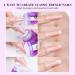 Saviland French Nail Stamper - 14PCS Silicone French Tip Stamp Kit - Purple Nail Stamper Set for French Manicure - Nail Tech Supplies Gift for Women - Buy Online on GoSupps.com