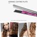 Shop Cordless 2-in-1 Hair Straightener & Curler - Portable USB Rechargeable Ceramic Flat Iron for Travel - Black - Buy Online on GoSupps.com