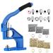 POWLAB Eyelet Hole Punch Kit Grommet Tool Kit Hand Press Heavy Duty Eyelet Grommet Machine Punch Tool with 3 Grommet Setting Dies & 3 Hole Punching Dies and 3000Pcs Silver & Golden Grommets 6/10/12mm