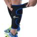 Odoland Wade bandage muscle fiber tear adjustable calf support sports calves compression stockings without foot calves compression shin legs - 1 pair/blue blue