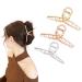 3pcs Metal Strong Hair Claw Clips Nonslip Large Hair Claw Clip Nonslip Hair Clips Hairpin Fashion Hair Styling Accessories for Women and Girls Thin Thick Hair (Rose gold  Silver  Gold)
