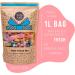 BON BAG - Vegan Fizzy Pick And Mix Sweets 1L Pouch Bags Of Sweets. Sour Fizzy Bulk Candy Assortment In Large Resealable Party Bag (800g) - Buy Online on GoSupps.com