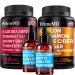 Ceylon Cinnamon (1pk) Liquid Collagen Biotin (2pk) and Fadogia Tongkat Ali (1pk) Supplement Bundle - Potent Vitamins for Heart Hair Skin Nails Testosterone & Immune Support - Non-GMO Vegan