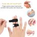 Fhioevt 10-Piece Finger Splint Set | Adjustable Velcro Trigger Finger Protection for Middle Index and Ring Finger | Ideal for Osteoarthritis - Black (Large) - Buy Online on GoSupps.com