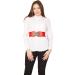 BlackButterfly Red Vintage Buckle Waist Belt 14-16 - 3 Inch Wide Waspie Elastic - Buy Online on GoSupps.com