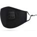 5 Layer Breathable Cotton Face Mask with Filter Reusable Black Face Masks Washable Uk with Adjustable Ear Straps Nose Wire & Replaceable Filters for Unisex Black 2 - Buy Online on GoSupps.com