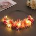 Vakkery Light Up Flower Crown Headbands LED Glow Flashing Hair Garland Headdress Wedding Party Festival Hair Accessories for Women and Girls Pink