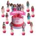 37Pcs American Doll Party Cake&Cupcake Toppers for Birthday Party Supplies Boys' Theme Birthday Party Decoration