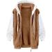 Buy Hanxiulin Women's Fleece Jacket - Warm Lightweight Hooded Outdoor Coat in Khaki | Premium Cuddly Winter Jacket - Buy Online on GoSupps.com