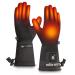 Heated Glove Liners Rechargeable Battery - Men Women Motorcycle Ski Snow Warmer Mitten Gloves Black M / L