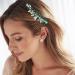 Betiteto 2Pcs Green Rhinestone Wedding Hair Clip Combs Bridal Hair Vine Accessories - Buy Online on GoSupps.com
