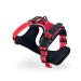 lionto dog harness padded anti-pull harness reflective safety harness adjustable size M red M Red
