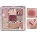 Natural Eyeshadow Palettes | 7 Colors Colorful Matte and Shimmer Pressed Eyeshadow - Matte Shimmer Pressed Eyeshadow Glitter Makeup Palette for Teens Beginners Travel Makeup Pochy No. 04 Temperament Purple Brown
