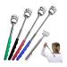 5 pieces of stainless steel back scratches telescopic back scratches with handle back scratches pull -out scratch hand for the head and back (random color)