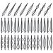 Cinaci 40 Pack 8 Styles Simple Plain Non Slip Black Metal Hair Clips Barrettes Bobby Pins Hair Accessories for Women Girls (Black-40 Pack)
