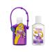 Evergreen Research Disney Store Princess Hand Sanitizer Holder Set - Pack of 1 Travel Size Refillable and Portable Sanitizers w/Holders and Clip - Rapunzel