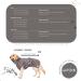 Buy Lills Dog Wadder - 100% Organic Cotton Bathrobe for Dogs | Extra Absorbent Stone Gray XXL (70 cm Back Length) - International Shipping Available - Buy Online on GoSupps.com