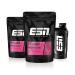 ESN Designer Whey Proteinpulver + Free Shaker Banana 2 x 1 kg up to 23 g of protein per serving ideal for building and maintaining muscle tested quality -Made in Germany 3 -part set