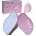 Premium Crystal Hair Eraser Natural Crystal Hair Remover for Women Painless Exfoliation Hair Removal Epilator Gentle and Efficient Lady Shaver and Trimmer on Leg Back Arm(Pastel Purple)