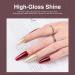 Autumn Gel Nail Polish Set - 6 Colors Red Silver Champagne Gold Soak Off LED Kit for Beginners - Buy Online on GoSupps.com