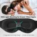 Audree 3D Contoured Eye Mask for Sleeping | 100% Light Blocking Sleep Mask for Men & Women | Zero Eye Pressure Soft Sleep Blindfold - Black - Buy Online on GoSupps.com
