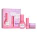 Glow Recipe Hey You You're a Bright Light Kit - Guava Vitamin C Dark Spot Serum (30ml) Guava Vitamin C Bright-Eye Gel Cream (5ml) + Plum Plump Hyaluronic Cream (15ml) to Fade Spots & Plump Skin