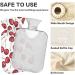 Naanle 1L Transparent Heat Bottle with Cover - Cherry Berries Design for Bed Hand & Foot Warmer - Pain Relief & Cold Therapy - Buy Online on GoSupps.com