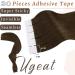 Ugeat Tape in Hair Extensions 24 Inch Tape Extensions Human Hair Extensions Tape Dark Brown Tape in Human Hair Extensions #4 50 Grams Hair Extensions Tape in Human Hair - Buy Online on GoSupps.com