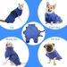 Happy Hachi Microfiber Dog Bathrobe Towel - Super Absorbent Fast Drying Washable Beach Towel for Small Medium & Large Dogs & Cats - XL Blue - Buy Online on GoSupps.com