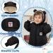 Milkiwai Baby Snowsuit Romper | Cute Bear Hooded Jumpsuit | Boys Girls Winter Outfit 73 Black - Buy Online on GoSupps.com