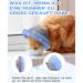 Supet Adjustable Halskrause Cat Collar - Post-Surgery Recovery Cone for Dogs & Cats (Blue M - Neck 21.5-30.5cm) - Buy Online on GoSupps.com