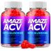 (2 Pack) Amaze Keto ACV Gummies Amaze Advanced Formula Shark Apple Cider Vinegar Keto Tank Gummies Dietary Support Supplement (120 Gummies)