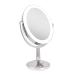 Zadro 9 Cordless LED Makeup Mirror with 5X/1X Magnification and USB Port - Polished Nickel - Buy Online on GoSupps.com
